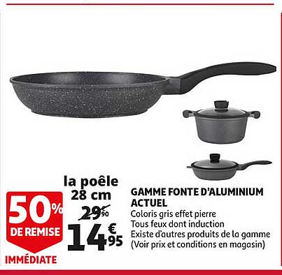 gamme fonte d'aluminium actuel