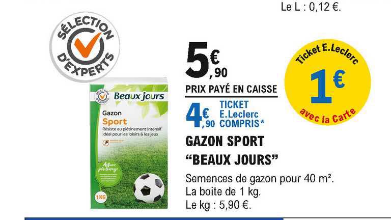 gazon sport "beaux jours"