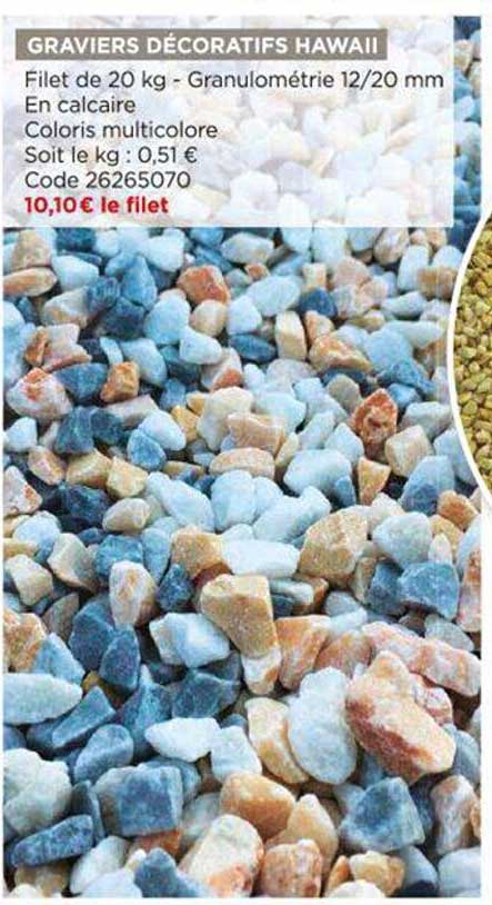 graviers décoratifs hawaii