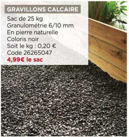 Gravillons Calcaire