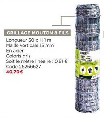 grillage mouton 8 fils