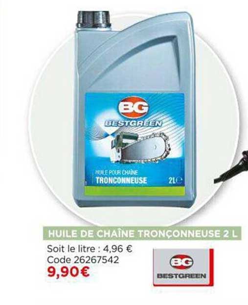 huile de chaîne tronçonneuse 2l bestgreen