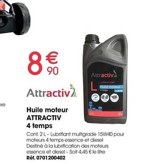 Huile Moteur Attractiv 4 Temps