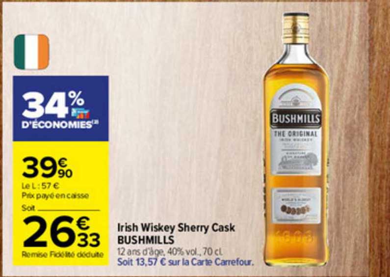 irish whiskey sherry cask bushmills
