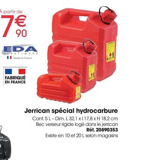 jerrican spécial hydrocarbure eda