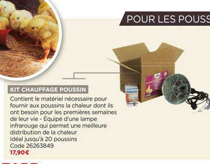 kit chauffage poussin