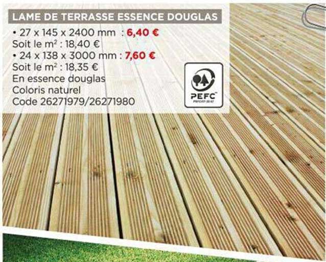 lame de terrasse essence douglas