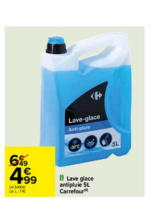 lave glace antipluie 5l carrefour
