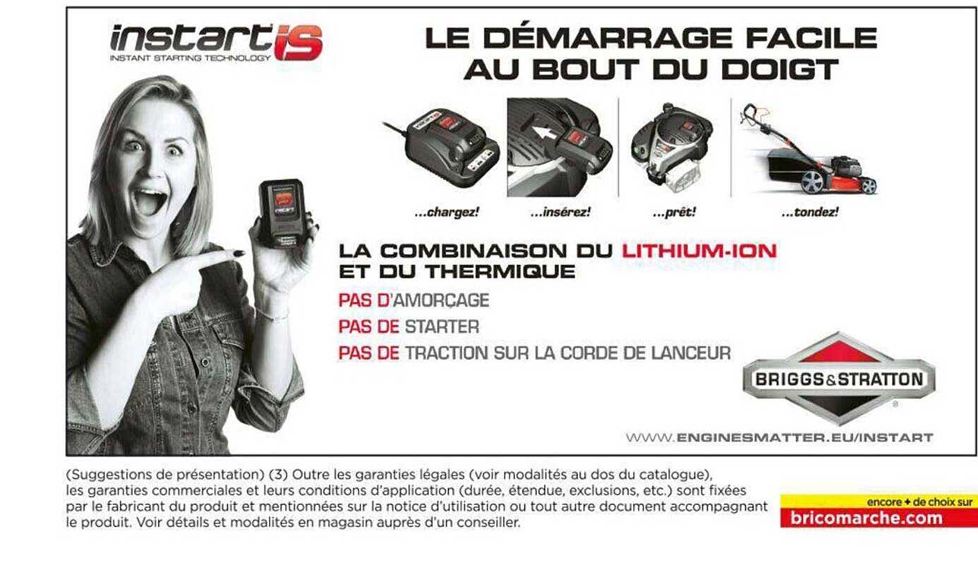 le démarrage facile au bout du doigt instartis