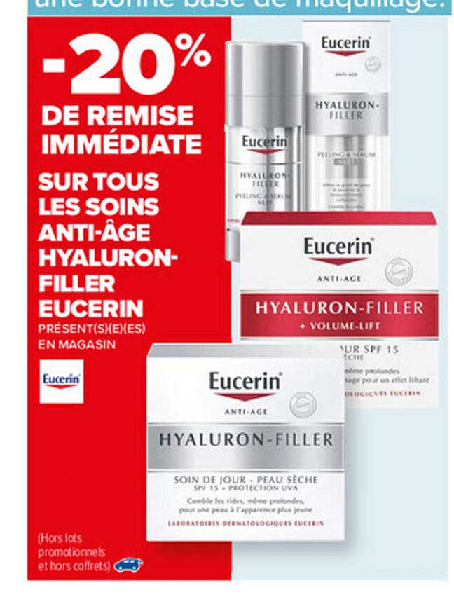 les soins anti-âge hyaluron-filler eucerin