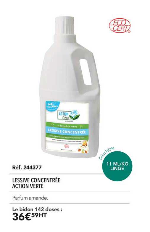 Lessive Concentrée Action Verte