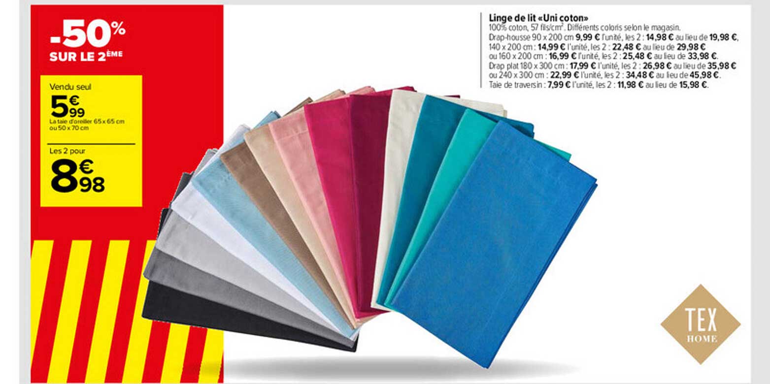 Linge De Lit «uni Coton»