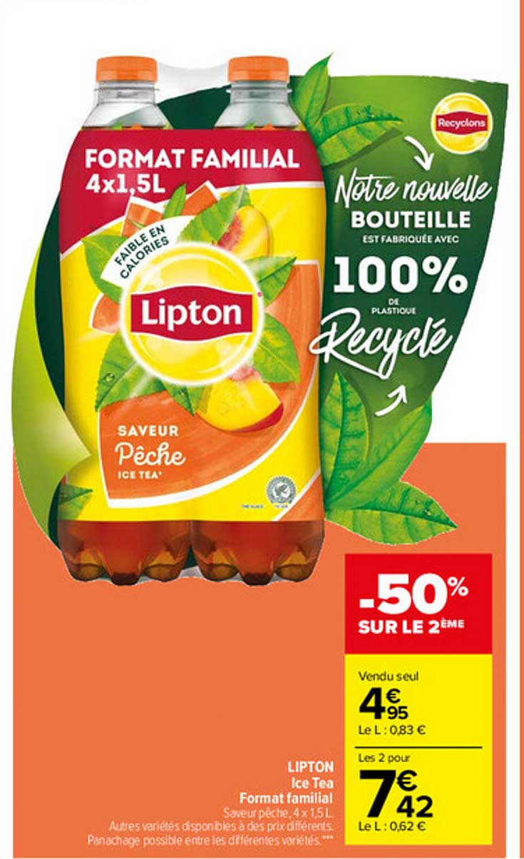 Lipton Ice Tea Format Familial