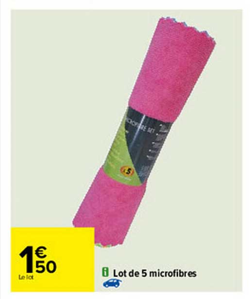 Lot De 5 Microfibres