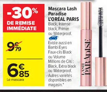 mascara lash paradise l'oréal paris