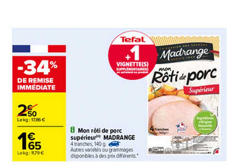 mon rôti de porc supérieur madrange