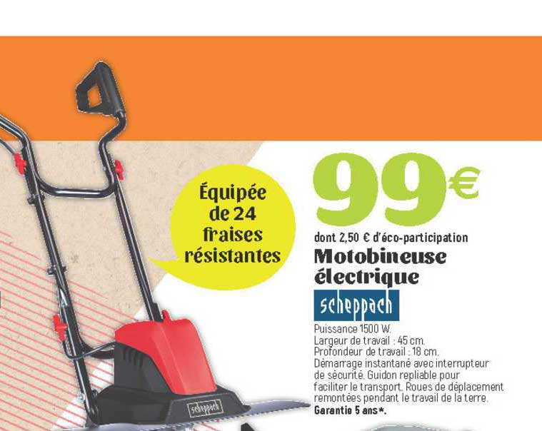 Motobineuse électrique Scheppach
