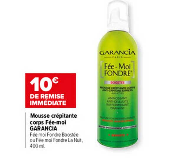 mousse crépitante corps fée-moi fondre garancia