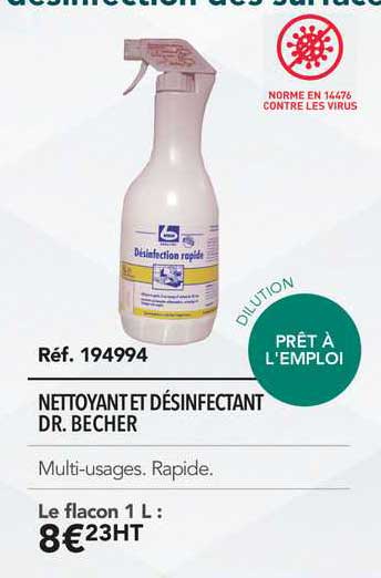 nettoyant et désinfectant dr. becher