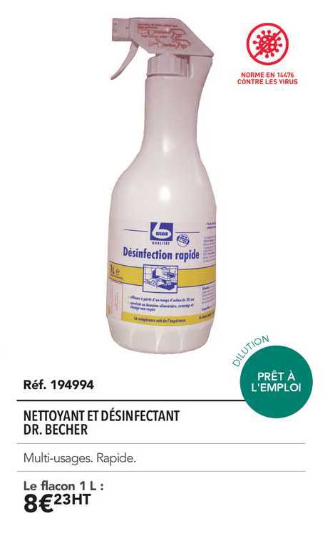 nettoyant et désinfectant dr. becher