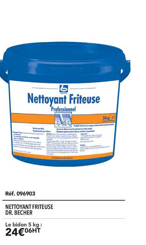 nettoyant friteuse dr. becher
