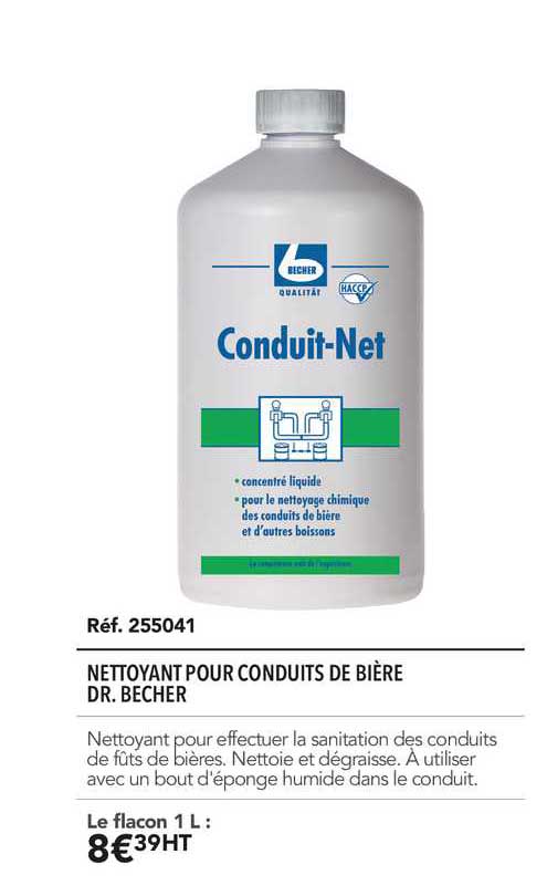 nettoyant pour conduits de bière dr. becher