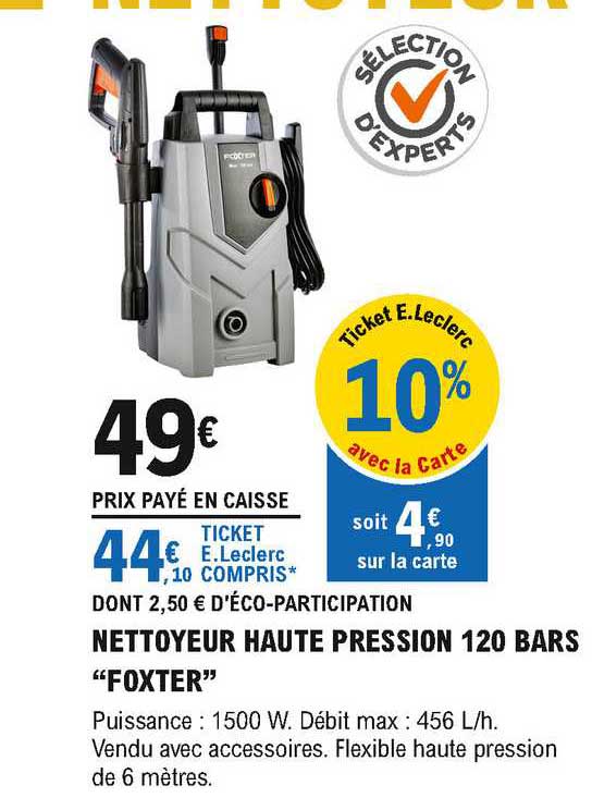 nettoyeur haute pression 120 bars "foxter"