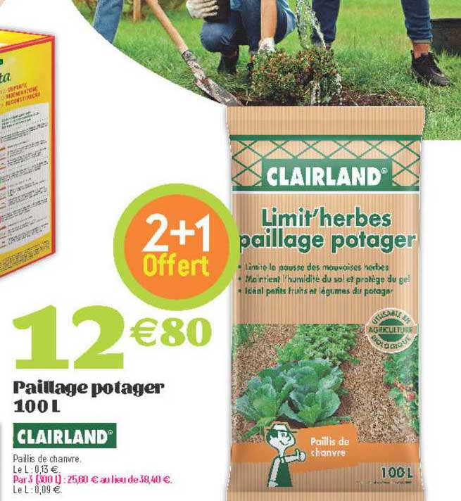 Paillage Potager 100 L Clairland