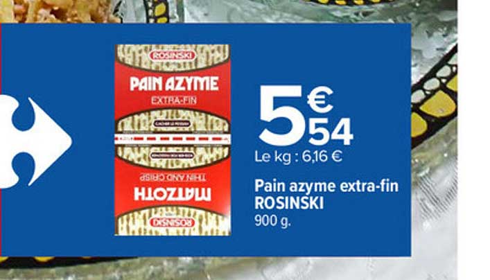 Pain Azyme Extra-fin Rosinski