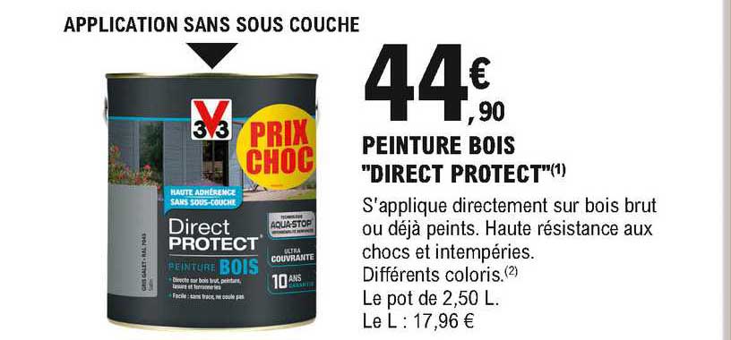 peinture bois "direct protect"