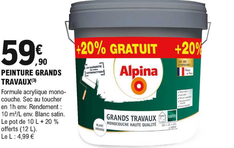 peinture grands travaux alpina
