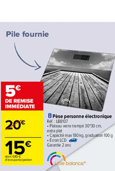 pèse personne électrique little balance