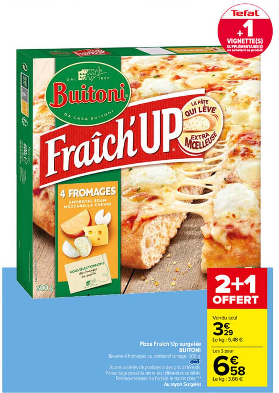 pizza fraich'up surgelée buitoni