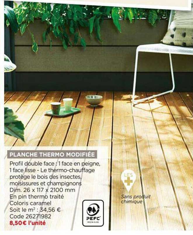 planche thermo modifiée