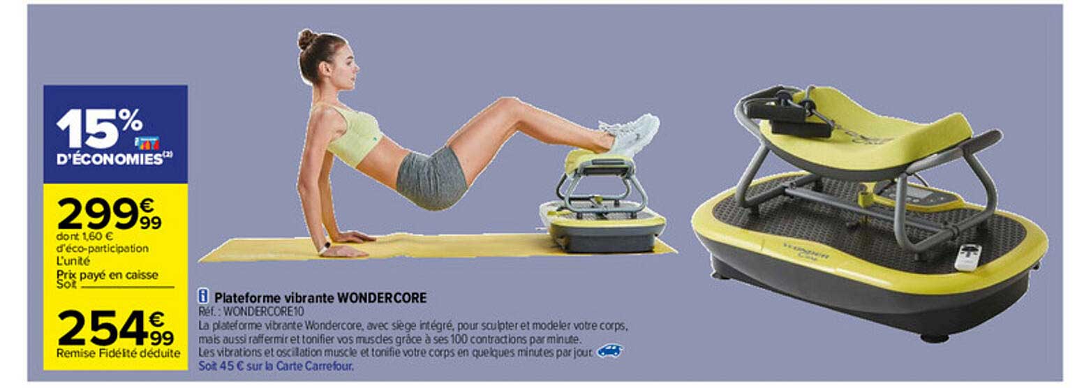 plateforme vibrante wondercore