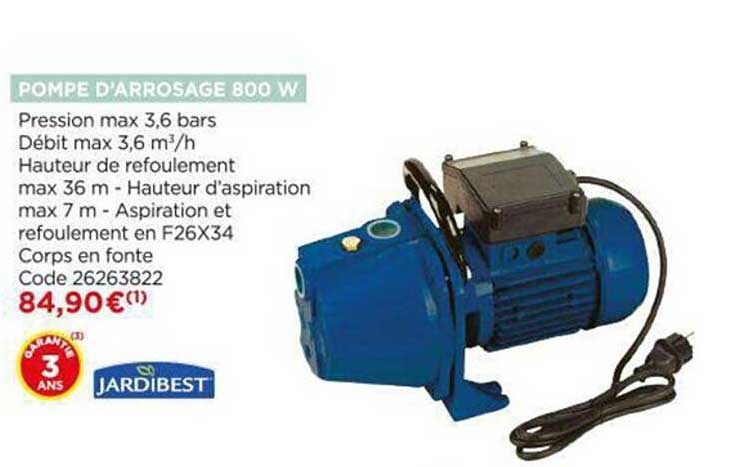 pompe d'arrosage 800 w jardibest