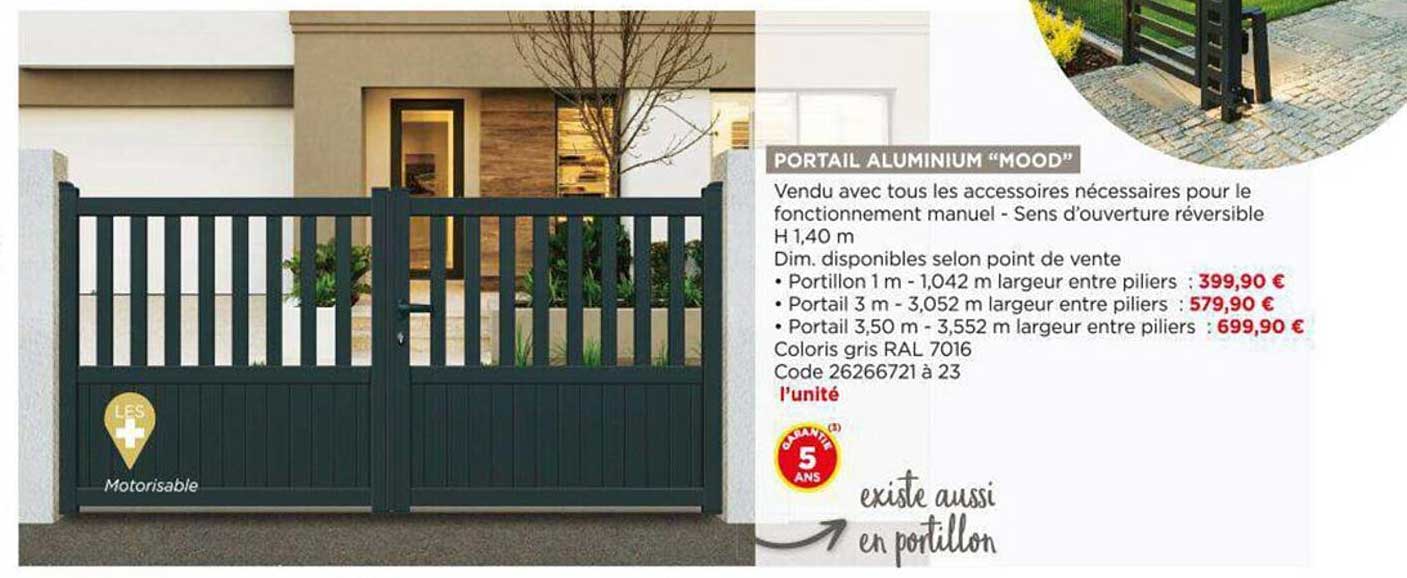 portail aluminium "mood"