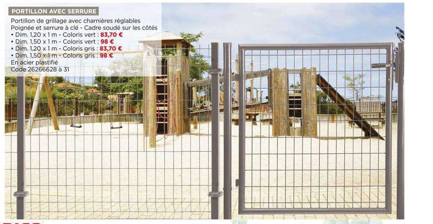 portillon avec serrure