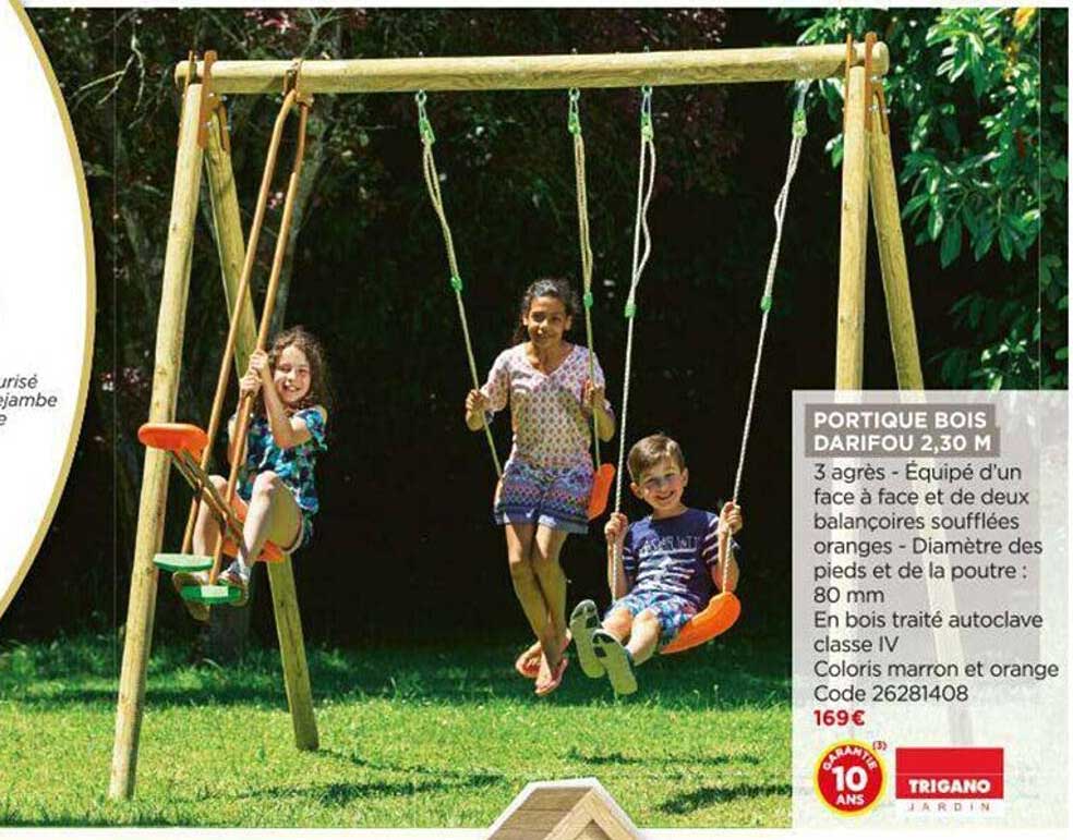 Portique Bois Darifou 2,30 M Trigano