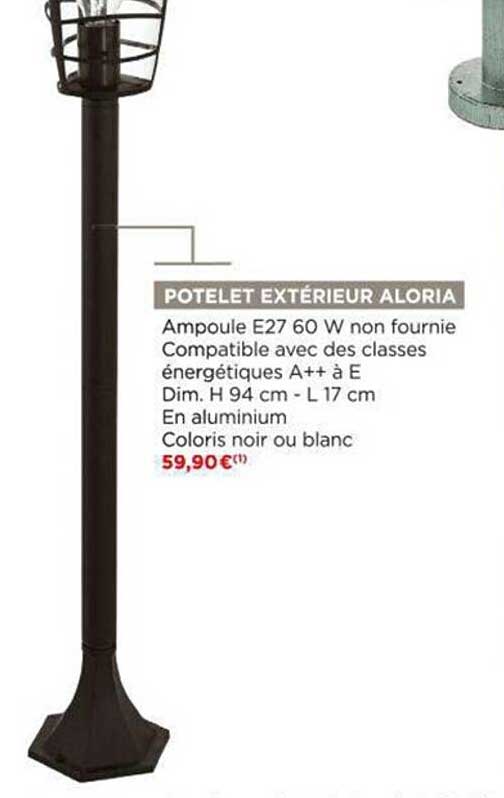 potelet extérieur aloria