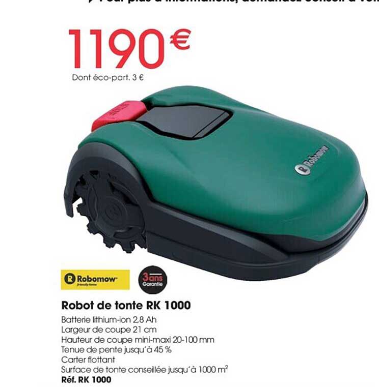 robot de tonte rk 1000 robomow