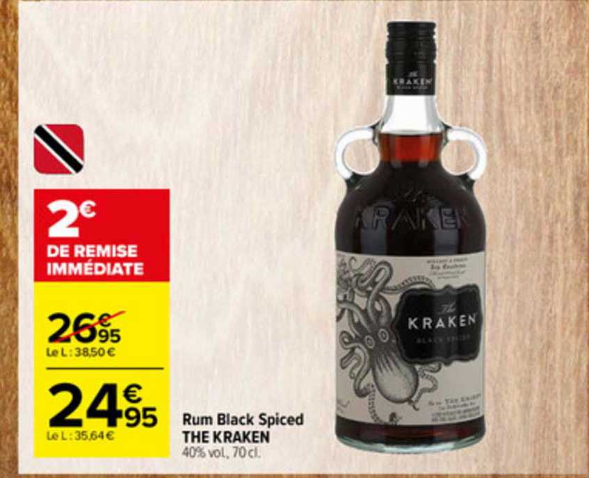 rum black spiced the kraken