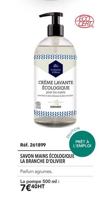 savons mains écologique la branche d'olivier
