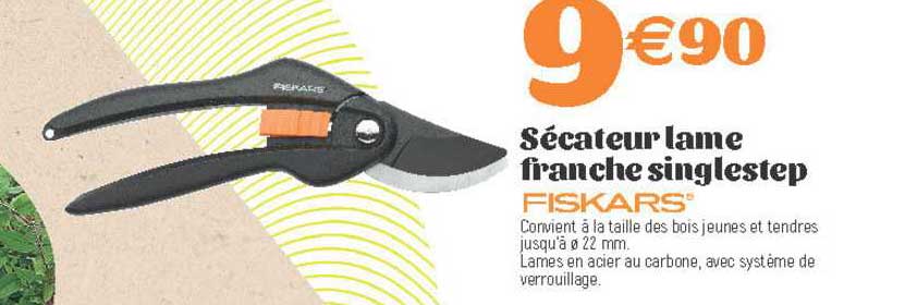 sécateur lame franche singlestep fiskars