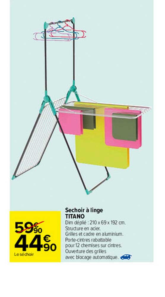 séchoir à linge titano