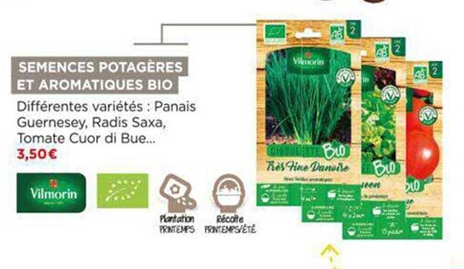 semences potagères et aromatiques bio vilmorin