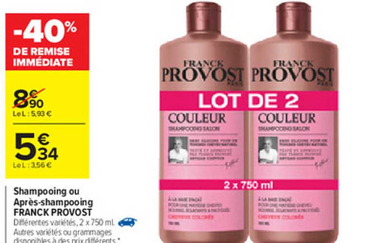 shampooing ou après-shampooing franck provost