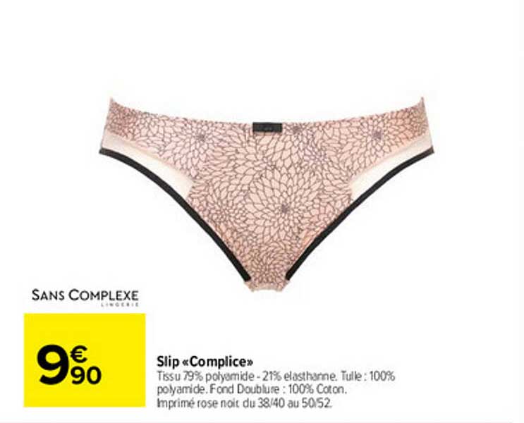 slip "complice" sans complexe