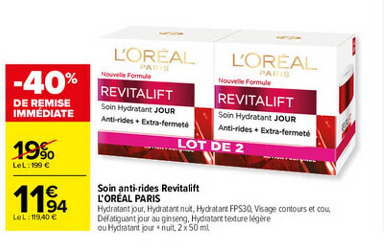 soin anti-rides revitalift l'oréal paris