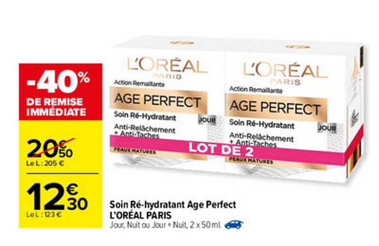 Soin Ré-hydratant Age Perfect L'oréal Paris